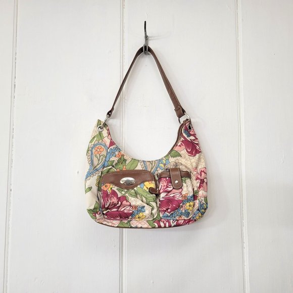 Treviso Floral Shoulder Bag Purse - Picture 3 of 6